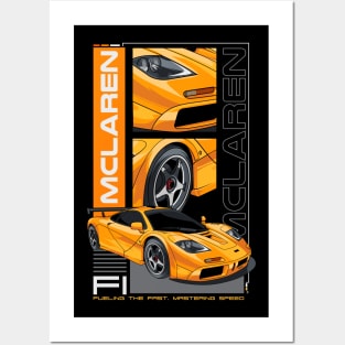 Retro McLaren Car Posters and Art